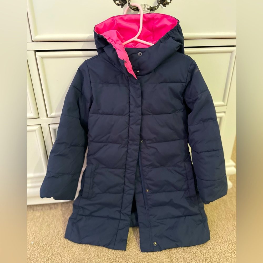 J Crew Girl Winter Coat 4-5 Navy Blue